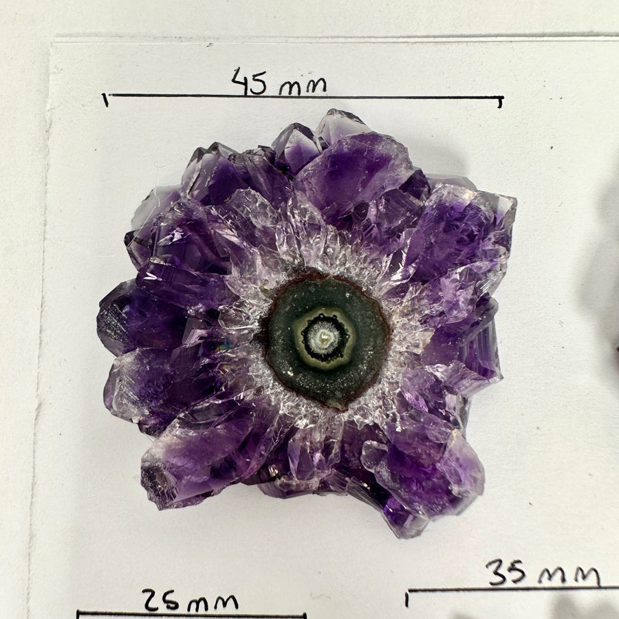 Amethhyst &amp; Quartz High-Quality Stalactite Slices for Jewelers - Wholesale Bulk Pack - STS0071