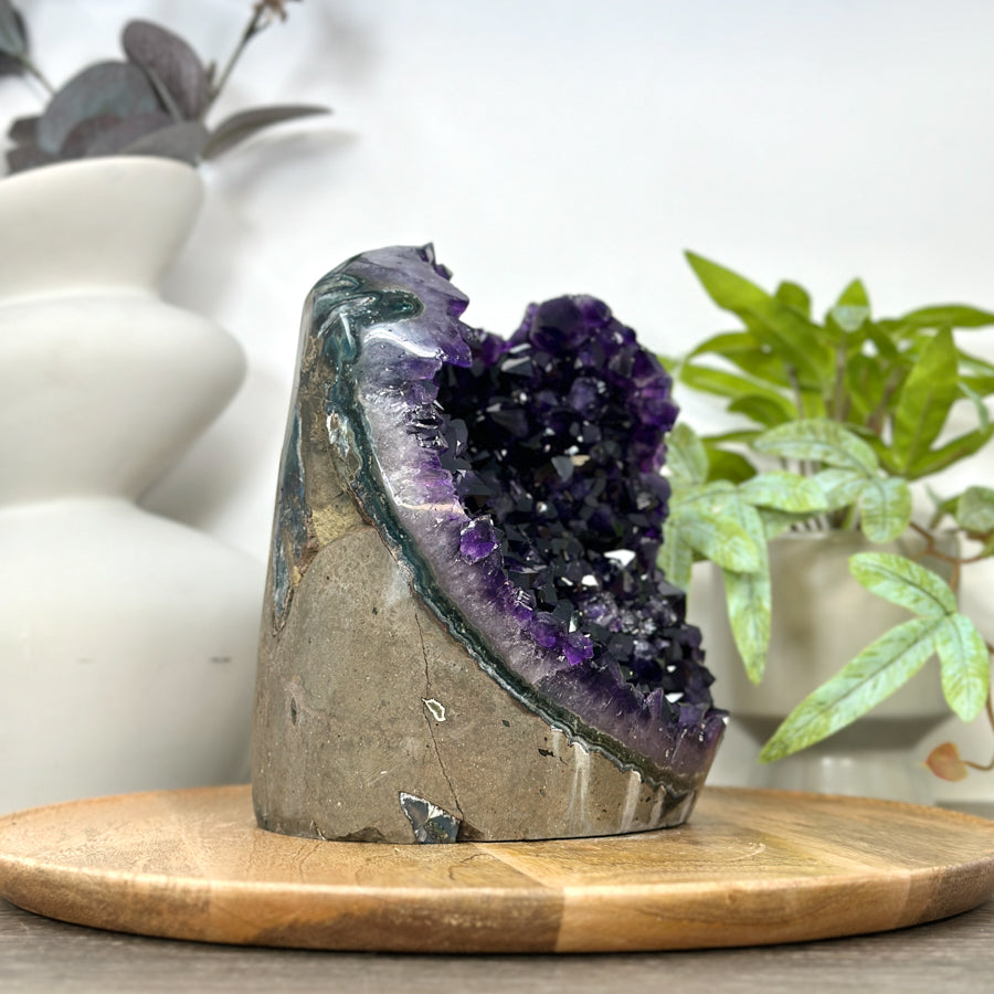 Large Deep Purple Amethyst Cathedral Geode - CBP1305