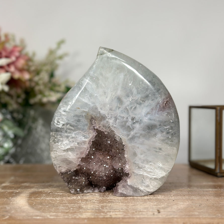 Quartz Stone Flame Carving - FST0118