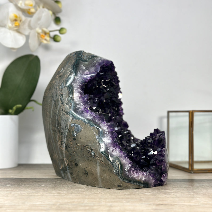 Natural Deep Purple Natural Amethyst Cathedral - CBP1266