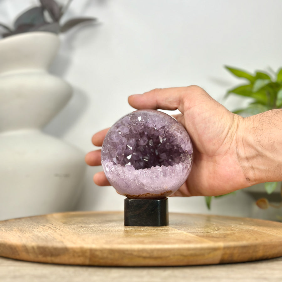Amethyst Druzy Sphere Geode - SPH0211