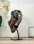 Natural Quartz & Citrine Cluster on Metal Stand - MWS2982