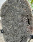 Green Sugar Quartz Cluster on Handmade Metal Stand - MWS3332