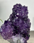 Deep Purple Amethyst Cluster on Metal Stand - MWS2772