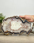 Natural Uruguayan Quartz Stone Slice - SLC0010
