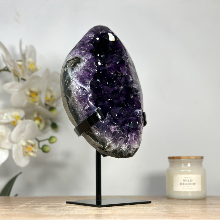 Natural Uruguayan Amethyst Geode, Top Grade Crystal - MWS2073