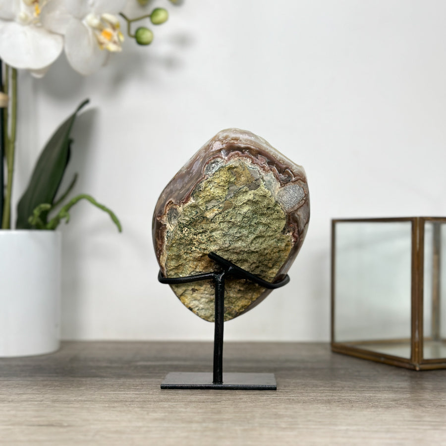 Natural Quartz Druzy With Calcite Specimen - MWS2519