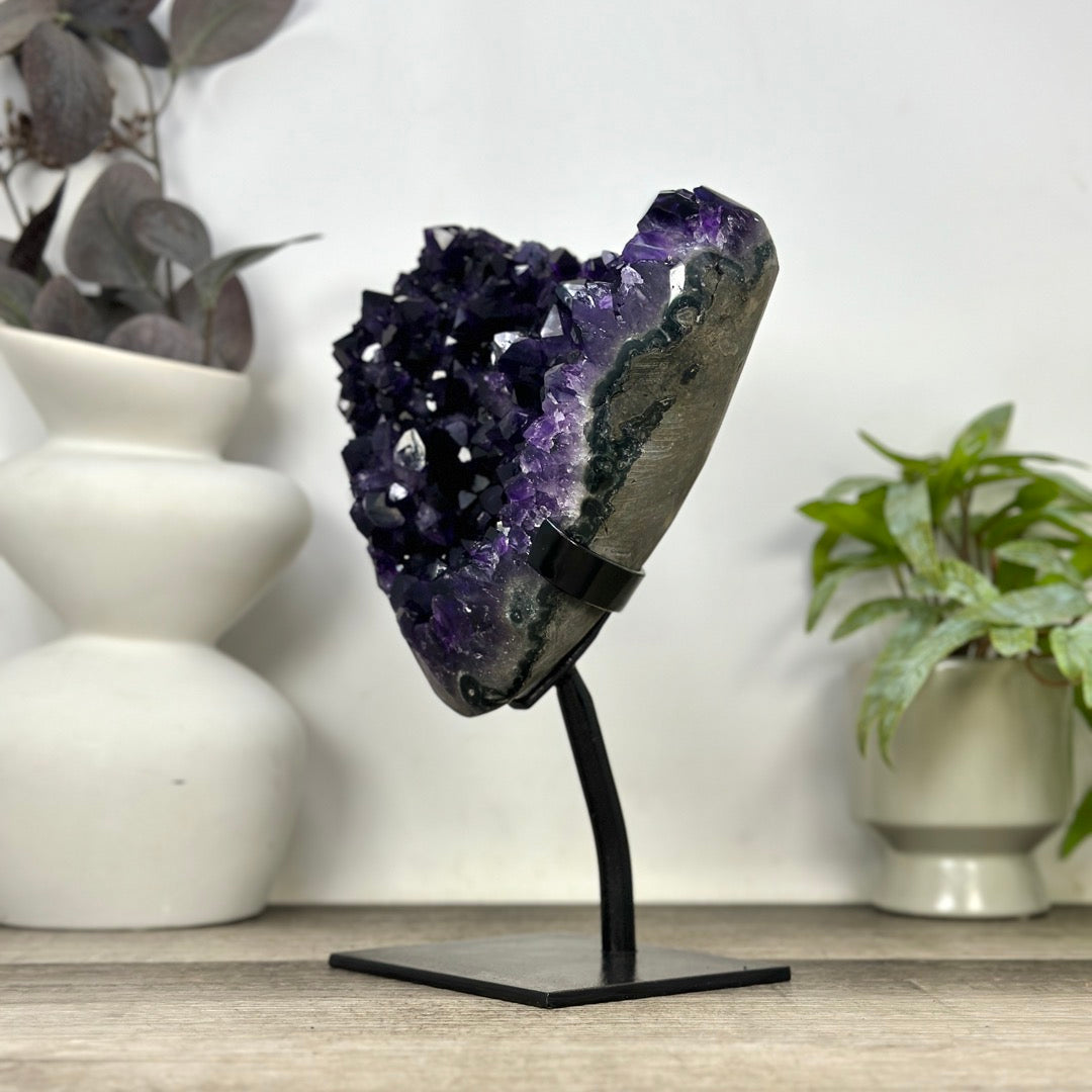 Deep Purple Natural Amethyst Crystal Specimen - MWS3392