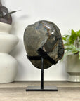 Natural Sugar Amethyst Specimen on Metal Stand - MWS3376