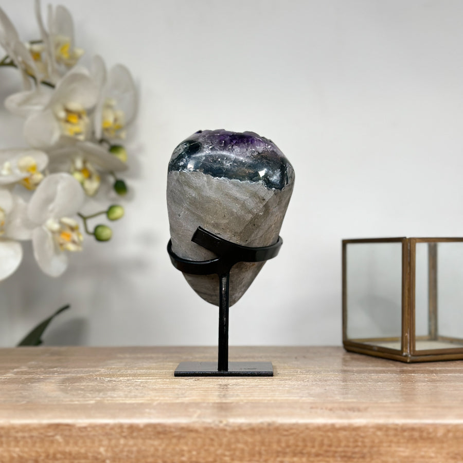 Top Grade Amethyst Crystal - Metal Stand included - MWS1825