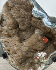 Natural Geode Mineral Specimen with Druzy Crystal Formations - MWS2678