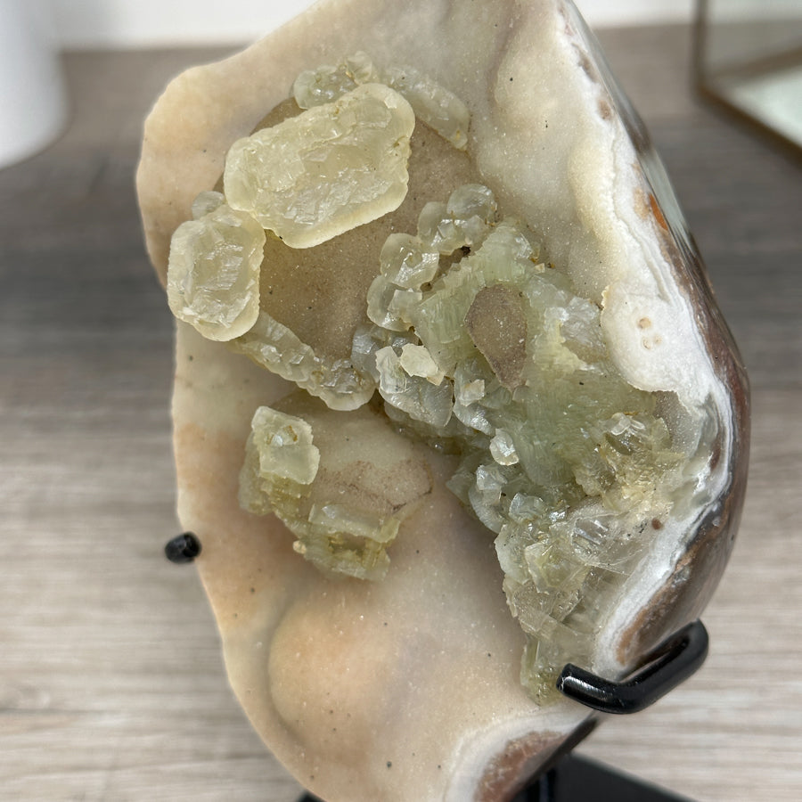 Natural Quartz Druzy With Calcite Specimen - MWS2519