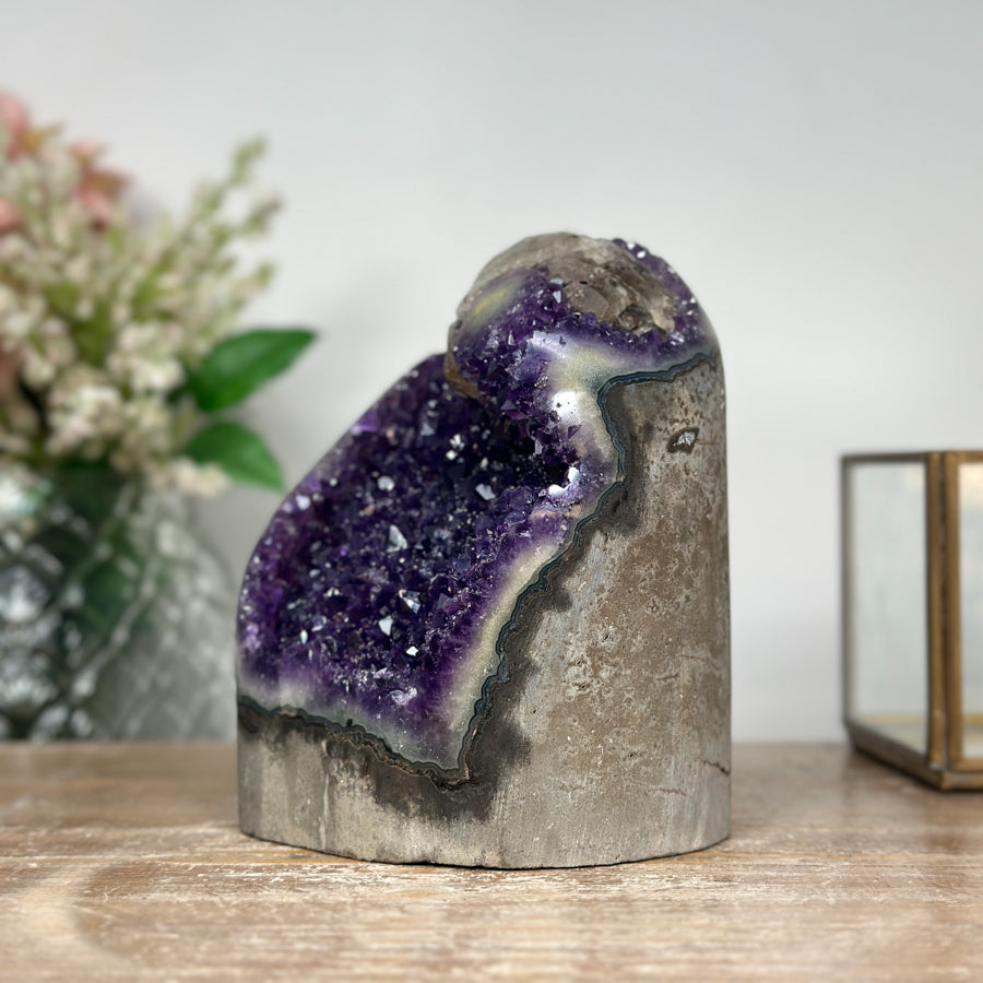 Stunning Natural Amethyst Stone Geode - CBP0825