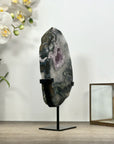 Quartz Geode Slice on Metal Stand - MWS2998