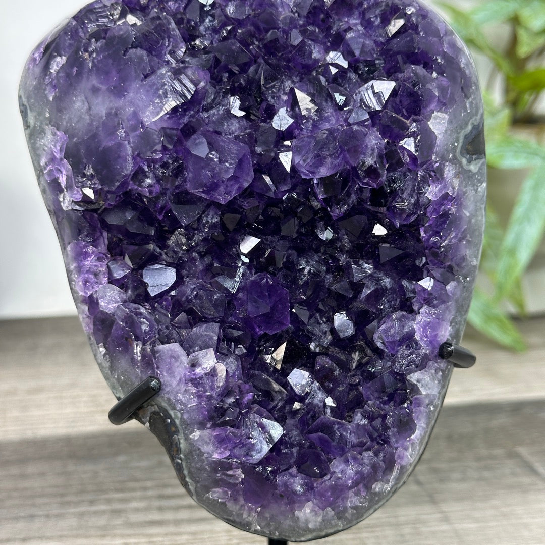 Natural uruguayan Amethyst Cluster on Stand - MWS3270