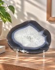 Large Natural Blue Banded Agate Slice - SLC0022