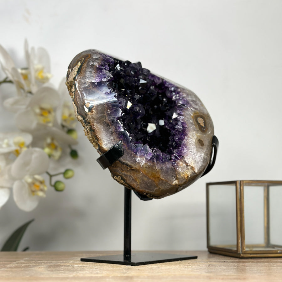 Large Deep Purple Amethyst Geode - MWS2024
