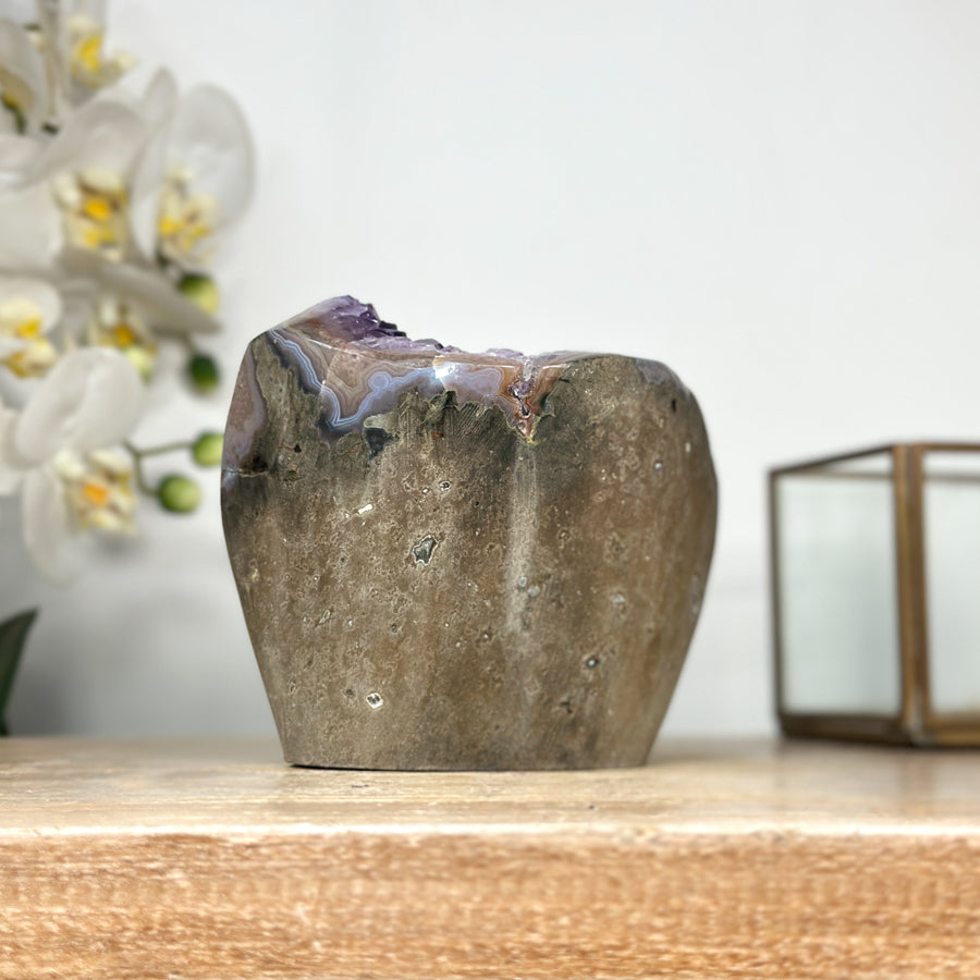 Uruguayan Amethyst Crystal Cluster with Deep Purple Points - CBP1144