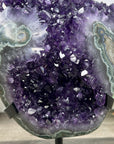 Natural Amethyst Crystal Cluster with Green Jasper Shell - MWS3191
