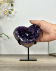 Deep Purple Natural Amethyst Stone Heart - HST0334