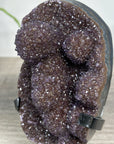 Druzy Amethyst Cluster With Agate Shell and Stalactite Formations - MWS2505