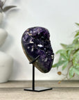 Natural Uruguayan Amethyst Specimen on Stand - MWS3268