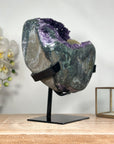 Natural Amethyst Geode with Large Calcite Formation - MWS1845