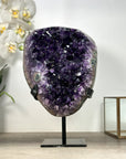 Huge Natural Amethyst Crystal Specimen - Stand Included - MWS2596