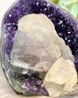 Deep Purple Amethyst Cathedral with Calcite Specimen - CBP1410
