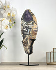 Unique Natural Combination of Blue Agate, Amethyst & Jasper Crystal, Stand Inlcuded - MWS2330
