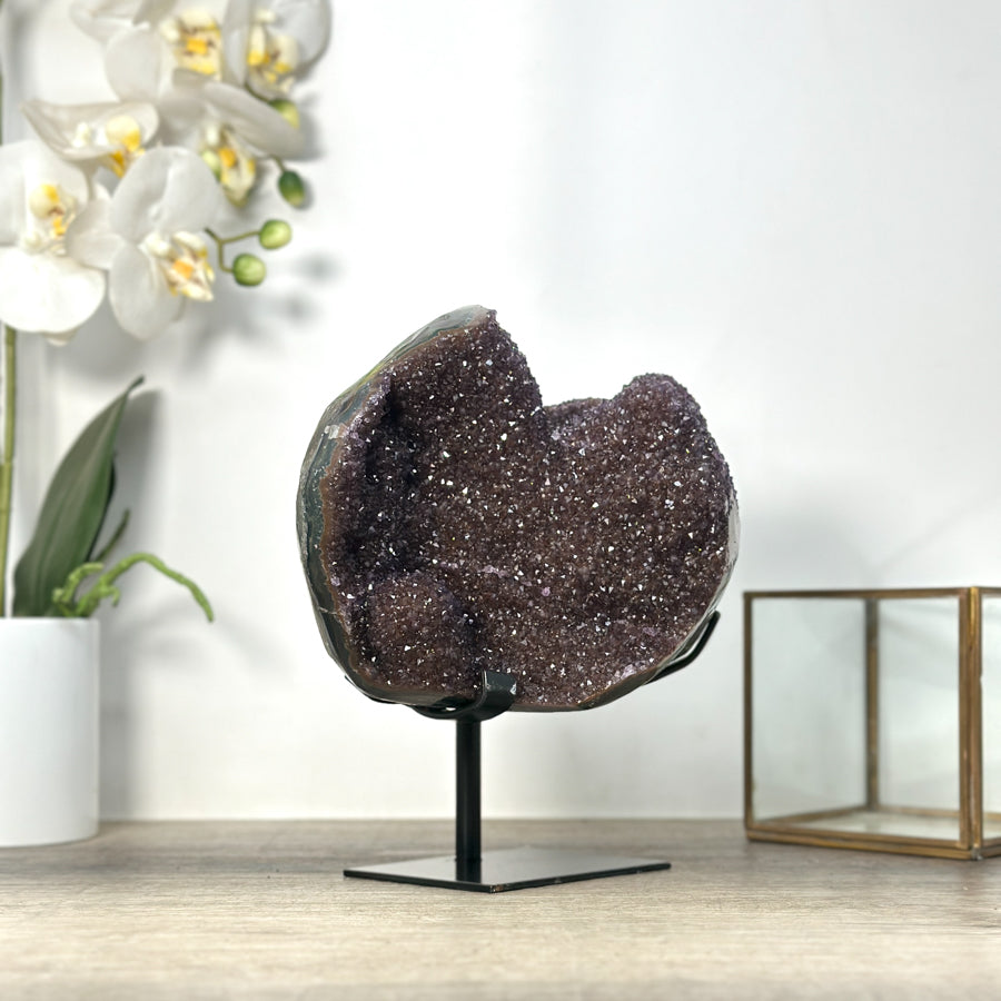 Uruguayan Amethyst Stalactite Formation - Stand Included - MWS2568
