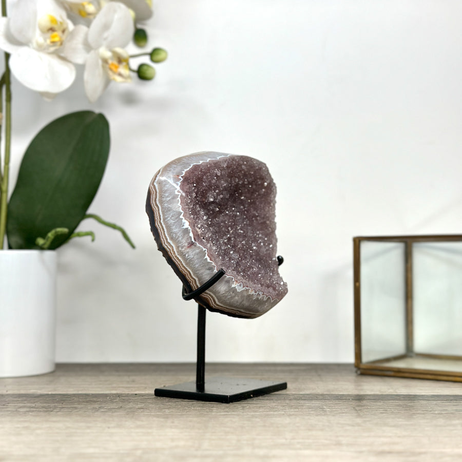 Natural Pink Amethyst Cluster Formation - MWS2880