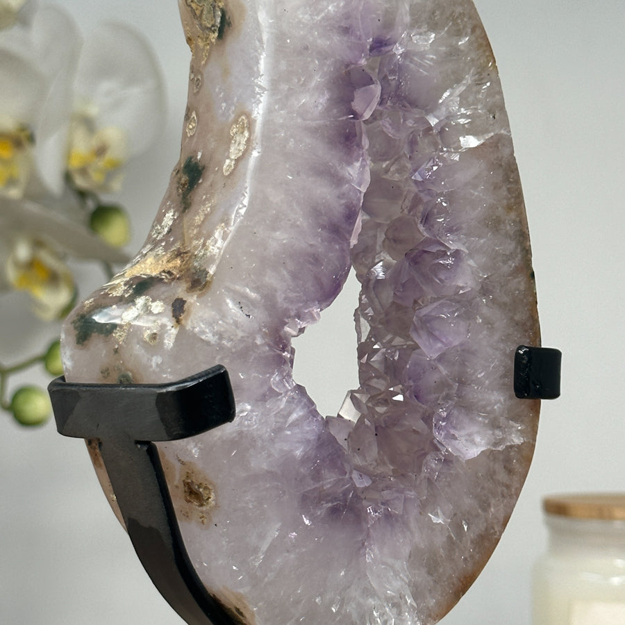Natural Amethyst &amp; Quartz Portal - MWS1674