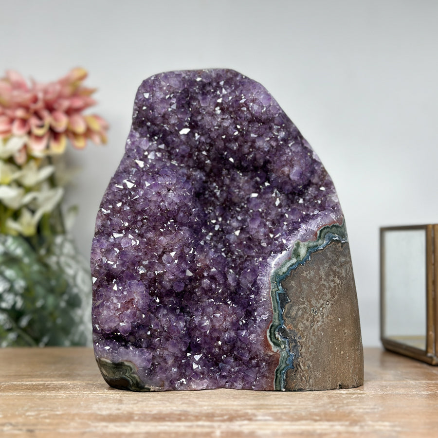 Natural Amethyst Cathedral with Stalactite Formations - CBP1036