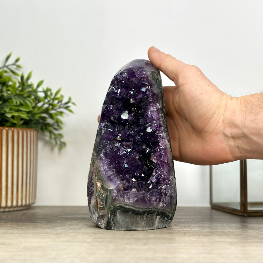 Large Natural Amethyst Cathedral with Polished Edges - CBP1187