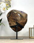 Natural Amethyst Geode with Large & Shinny Crystals - MWS2339