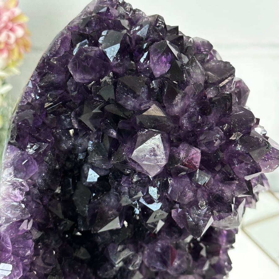 Large Natural Amethyst Cluster with Large Deep Purple Crystals - MWS2442