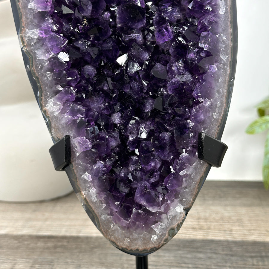 Large Natural Uruguayan Amethyst Geode on Stand - MWS3222