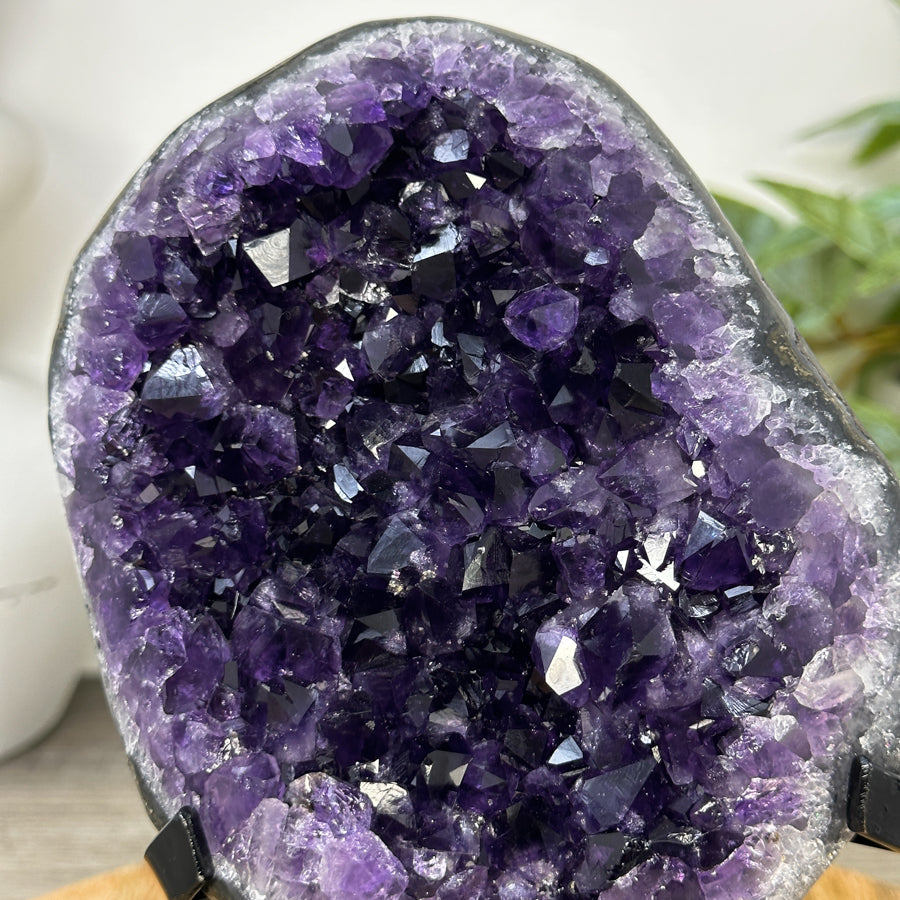 Uruguayan Amethyst Geode on Metal Stand - MWS3253