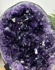 Uruguayan Amethyst Geode on Metal Stand - MWS3253