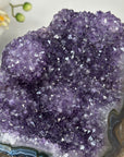 Natural Amethyst & Blue Banded Agate Self Standing Cathedral - CBP1129
