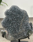 Natural Quartz Crystal Stalactite Formation on Metal Stand - MWS2885