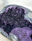 Natural Amethyst Geode with Calcite Crystal Formation - STGE0053
