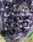 Huge Natural Amethyst Specimen on Metal Stand - MWS3149