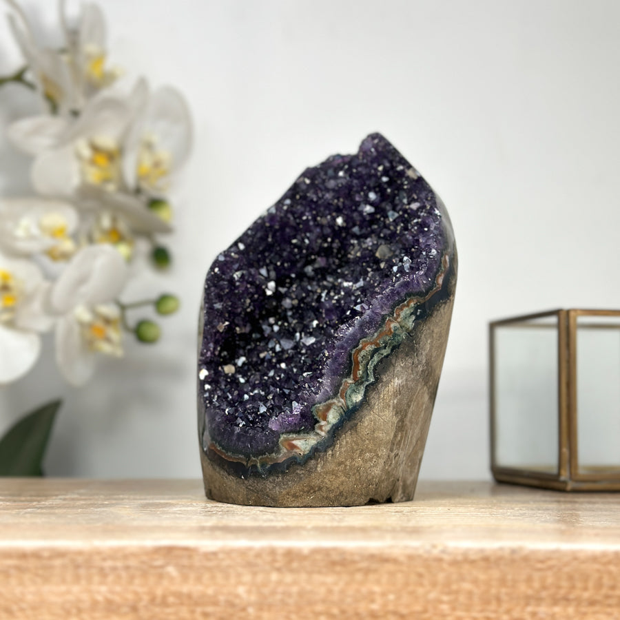 Amethyst Geode with Deep Purple Crystals - CBP1161