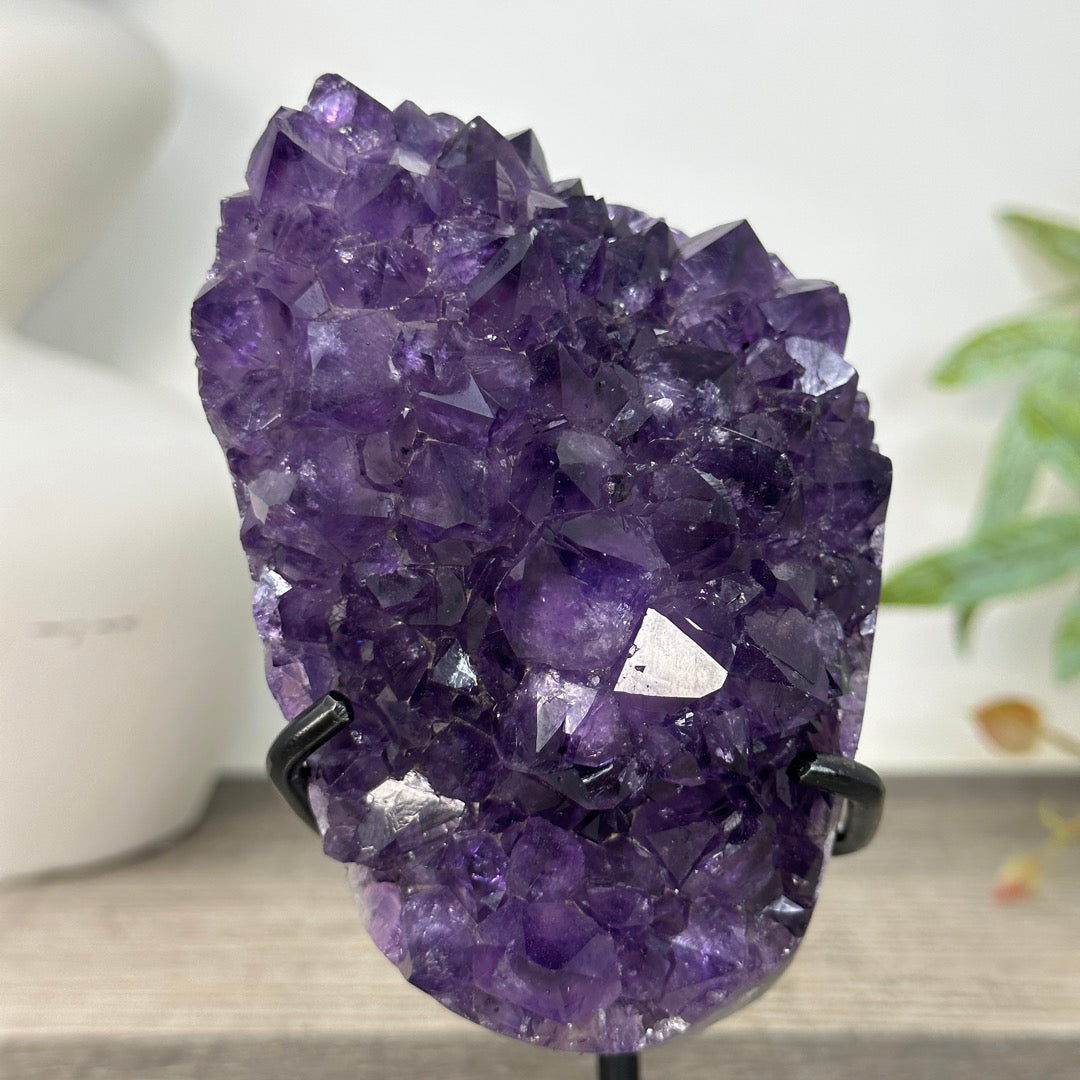 Natural Top Grade Amethyst Cluster on Stand - MWS3267