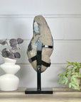 Natural Top Grade Amethyst Cluster on Metal Stand for Home Decor - MWS3150