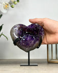 Uruguayan Amethyst Crystal Heart - HST0317