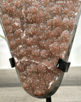 Natural Orange Tone Sugar Crystal Cluster on Stand - MWS2637