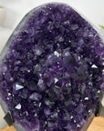 AAA Grade Amethyst Crystal Geode on Metal Stand - MWS3055